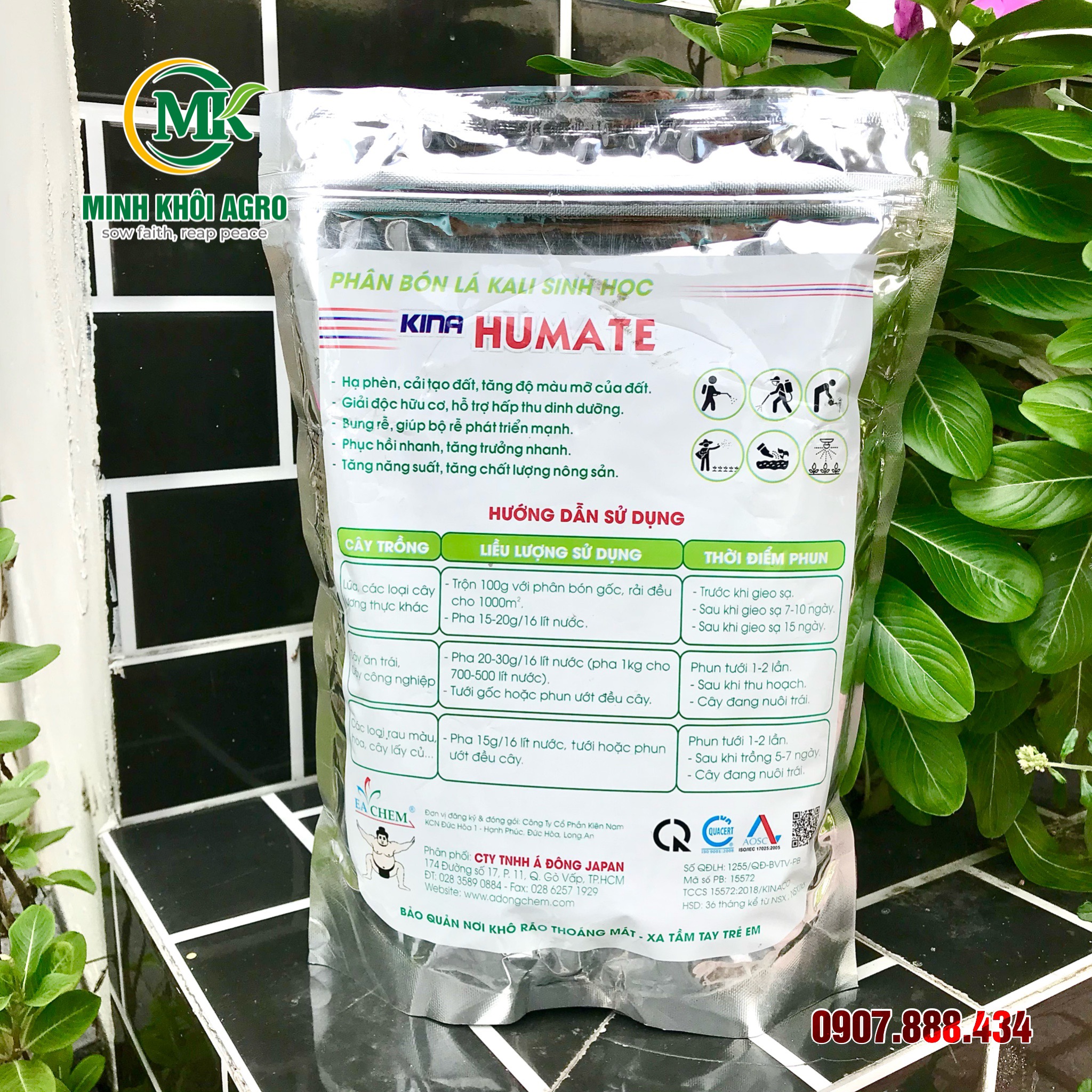 Phân bón sinh học Kina Humate - Gói 1kg